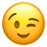 Zwinkerndes Gesicht